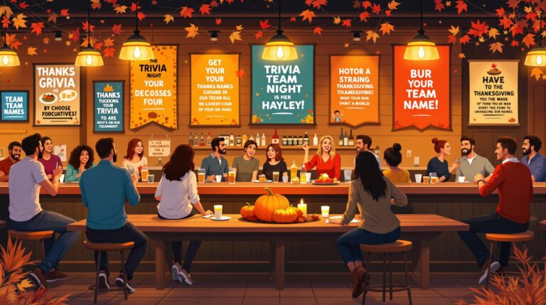 20 Creative Thanksgiving Trivia Team Names for Your Pub Event