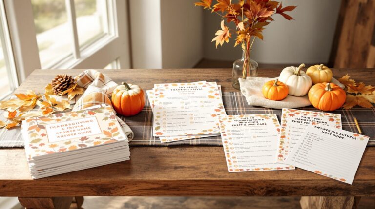 Thanksgiving Trivia Questions and Answers Printables for Your Party